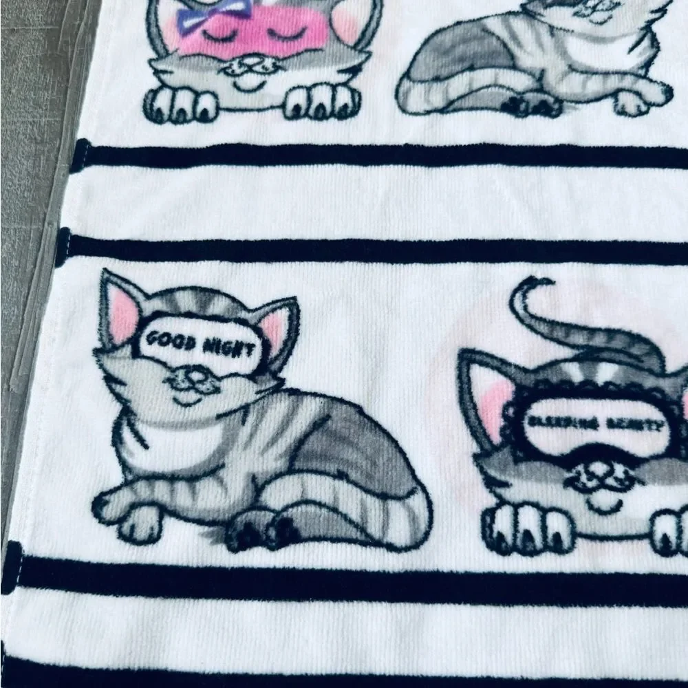 Cat Nap Cute Kitties Bathroom Hand Towel
